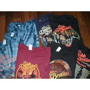 Bundle Lot of 8 The Doobie Brothers Tour T-Shirt Graphic Band Music Concert‎ XXL